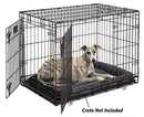 MidWest QuietTime Dog Bed Gray Faux Fur Bolster Ultra-Soft B0002DHXVE-NEW - Brand New