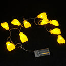 KOLE IMPORTS BATTERY POWERED BANANA STRING LIGHTS - YELLOW - Like New