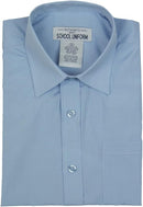GALAXY BY HARVIC SCHOOL BOYS SCHOOL UNIFORMS SHORT SLEEVE SIZE 10 - BLUE - Brand New