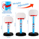 AOKESI Toddler Basketball Hoop Indoor for Age 1-3, Adjustable Kids - Blue - Like New