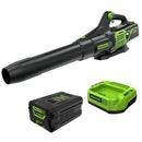 GREENWORKS 60V (610 CFM) CORDLESS LEAF BLOWER HIGH POWER BL60L251 - GREEN - Like New