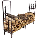 Sunnydaze Indoor/Outdoor 6-Foot Decorative Firewood Log Rack - Powder-Coated - Like New