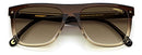 267/S CARRERA UNISEX ADULT SUNGLASSES - SHADED BROWN/BEIGE/BROWN - Like New