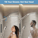 B0FRR258M8 Dual Handheld Shower Head Combo, 2-in-1 Rain Shower Heads - Nickel - Like New