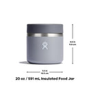 HYDRO FLASK FOOD JAR INSULATED STAINLESS STEEL SNACK TRAVEL CONTAINER - BLACK - Like New