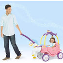LITTLE TIKES PRINCESS HORSE AND CARRIAGE PEDAL PUSH RIDING TOY - PINK - Like New