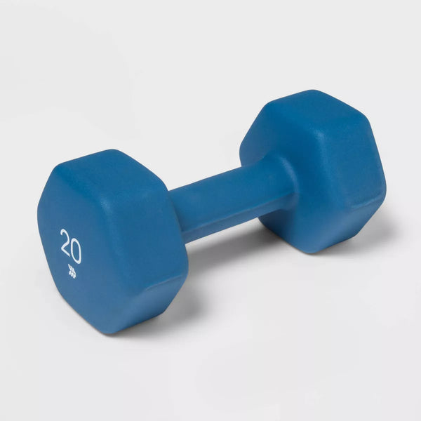 ALL IN MOTION NEOPRENE DUMBBELL 20LBS IRON CORE PVC COATING - Scratch & Dent
