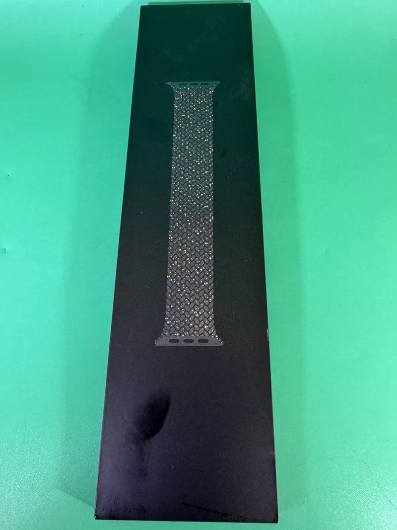 APPLE WATCH BRAIDED SOLO LOOP 41MM - SIZE 3 - BLACK UNITY - Like New