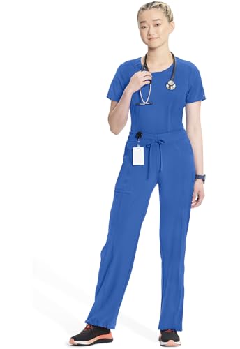 CHEROKEE INFINITY SCRUB PANTS 360 STRETCH WITH 4 POCKETS WOMEN XS ROYAL - Brand New