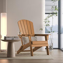 Nevilywood Folding Adirondack Chair B089-MW-FD-TEAK - Weather Resistant - Like New