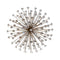 STRATTON HOME DECOR BRONZE ACRYLIC BURST METAL AND ACRYLIC ART DECO WALL ART - Like New