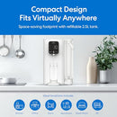 BRIO SIMPL W2 COUNTERTOP WATER DISPENSER W/REFILLABLE 2.5L WATER TANK - WHITE - Like New
