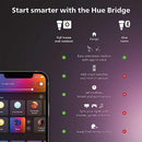 Philips Hue Smart Light Kit Bridge/Smart Button/Smart 60W A19 LED Bulb- White - Like New