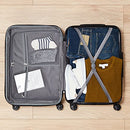 AMAZON BASICS 21" HARDSIDE CARRY-ON LUGGAGE HARDSHELL SUITCASE - BLACK - Like New
