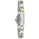 BULOVA LADIES' CLASSIC TWO-TONE STAINLESS 3-HAND QUARTZ, WHITE, 98V02 - Like New