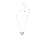 SWAROVSKI MAGIC PENDANT AND BROOCH, SNOWFLAKE, BLUE, RHODIUM FINISH - BLUE - Like New