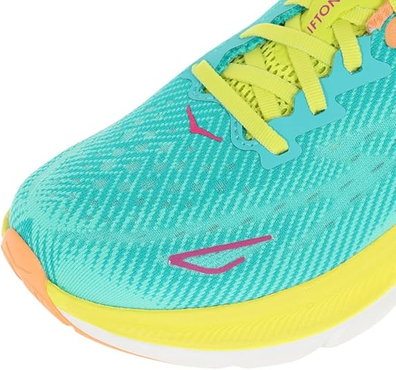 HOKA ONE ONE Mens Clifton 9 Textile - CERAMIC EVENING PRIMROSE - SIZE 7 - Like New