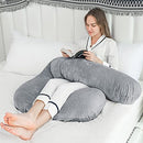 AngQi Full Body Pregnancy Pillow, Maternity Pillow for Pregnant Women - Like New
