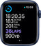 Apple Watch 6 GPS 44mm Blue Aluminum Case - Deep Navy Sport Band M00J3LL/A - Like New