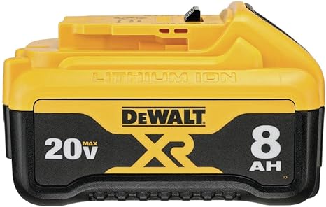 DEWALT 20V MAX XR Battery 8.0-Ah DCB208 - Yellow - Like New