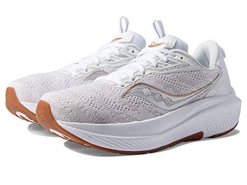 SAUCONY MEN'S ECHELON 9 RUNNING SHOE SIZE: MEN 9.5 WHITE/GUM - Like New