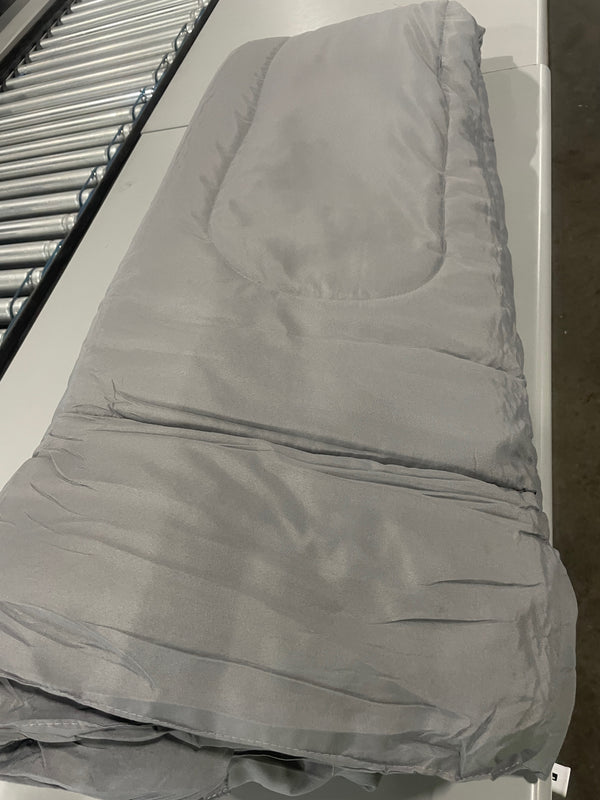 PLAZATEX SOLID COMFORTER QUEEN 1PC (86"X 86") - GRAY - Brand New