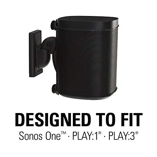 Sanus Adjustable Sonos Wall Mount for Sonos One, Play:1, & Play:3, BLACK - Like New