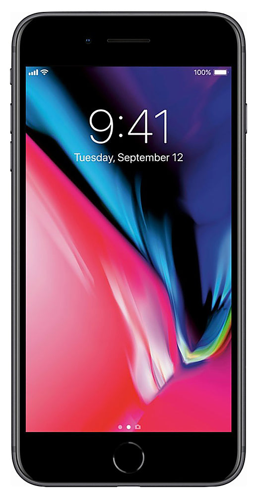 APPLE IPHONE 8 PLUS - 256GB Sprint T-Mobile MQ9G2LL/A - SPACE GRAY - Like New