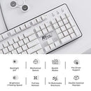 RK ROYAL KLUDGE FULL SIZE MECHANICAL KEYBOARD RAINBOW BACKLIT RK920 - WHITE - Like New