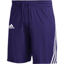 GM2463 ADIDAS MEN'S 3-STRIPES KNITS SHORTS PURPLE/WHITE XL - PURPLE - Like New