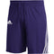GM2463 ADIDAS MEN'S 3-STRIPES KNITS SHORTS PURPLE/WHITE XL - PURPLE - Like New