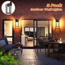 Brightever 2-Pack Outdoor Wall Light Fixtures - OIL-RUBBED BRONZE - Like New