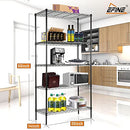 EFINE 5-Shelf Shelving Unit with Shelf Liners Set of 5 Adjustable B08RWNK1XH - Brand New