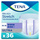 TENA Stretch Ultra Unisex Adult Briefs Medium 36 ct - New - Brand New