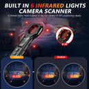 LONGYI HIDDEN CAMERA DETECTOR 4 MODE 8 LEVELS 0.96" HD LED - BLACK/RED - Like New