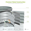 Rakukiri 4x2x1ft Oval Metal Raised Garden Bed Silver 1PC - SILVER - Like New