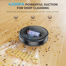 LWBRAZL ROBOT VACUUM AND MOP COMBO 2 IN 1 MOPPING ROBOT VACUUM CLEANER - BLACK - Like New