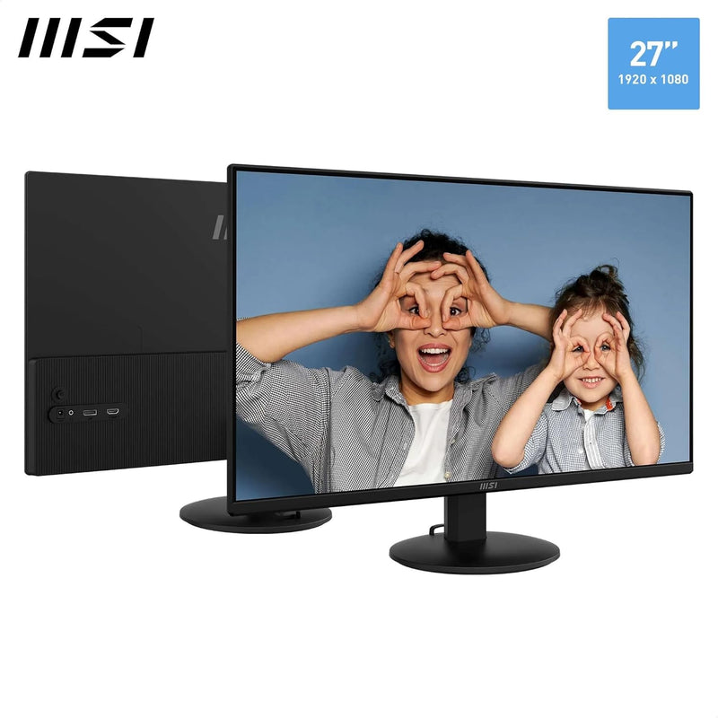 MSI PRO MP272L 27-INCH FHD OFFICE MONITOR, IPS PANEL, 100HZ REFRESH RATE - BLACK - Like New
