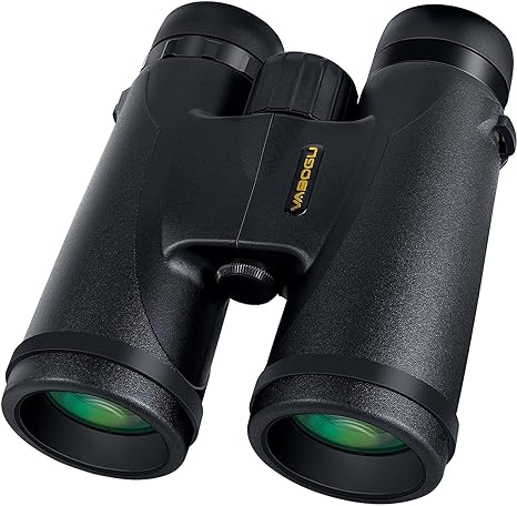 Vabogu 12x42 Binoculars BAK4 Prism FMC Lens Low Light Night Vision - Black - Like New