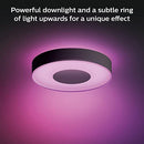 PHILIPS HUE INFUSE MEDIUM CEILING LAMP, BLACK - WHITE AND COLOR AMBIANCE BLACK - Like New