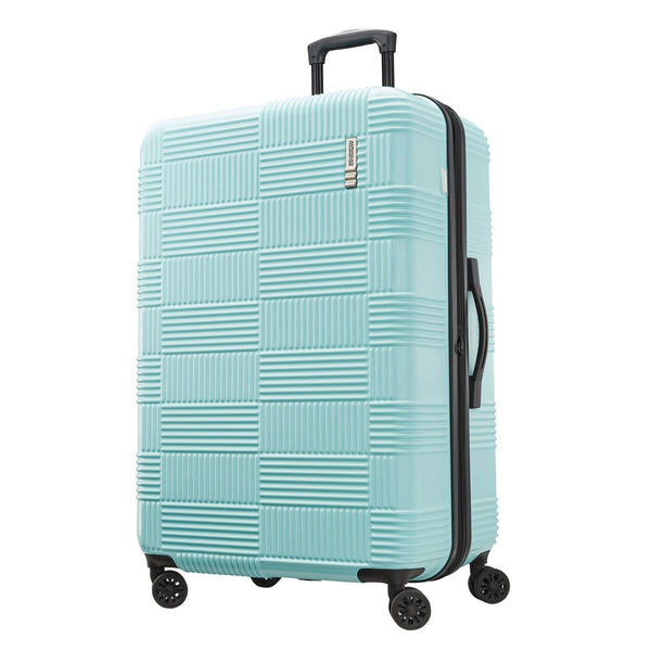 AMERICAN TOURISTER NXT HARDSIDE LARGE CHECKED SPINNER SUITCASE - MINT GREEN - Like New