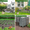 BILIBOMPA 10 PANELS DECORATIVE GARDEN FENCE - 32 IN (H) X 26 FT (L) - BLACK - Like New