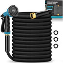 TOOLASIN 100FT NON-EXPANDING LIGHTWEIGHT WATER HOSE WITH 10 FUNCTION NOZZLE - Like New