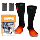 MUTOUHE HEATED SOCKS FOR MEN AND WOMEN, BATTERY HEATED SOCKS WASHABLE - BLACK - Like New