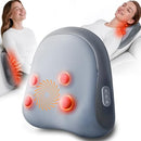 JZBRAIN SHIATSU BACK AND NECK MASSAGER WITH HEAT DEEP KNEADING MASSAGE - GRAY - Like New