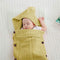 XMWEALTHY Newborn Baby Wrap Swaddle Blanket Knit Folding -Turmeric - Like New