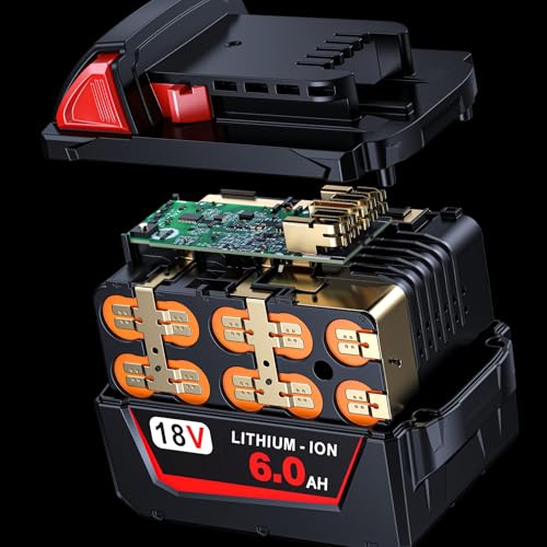 LONGFIT 2PACK 18V VOLT 6.0AH BATTERY CHARGER M-18 BATTERY CHARGER, 48-11-1860 - Like New