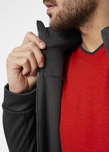 30229 HELLY HANSEN MEN'S CREW FLEECE JACKET EBONY SIZE L - Brand New