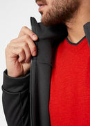 HELLOY HANSEN MEN'S CREW FLEECE JACKET SIZE: MEN L EBONY 30229-980-EVONY-L - Like New
