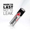 ENERGIZER AA BATTERIES, MAX DOUBLE AA BATTERY ALKALINE, 24 COUNT, 12 Year - Brand New